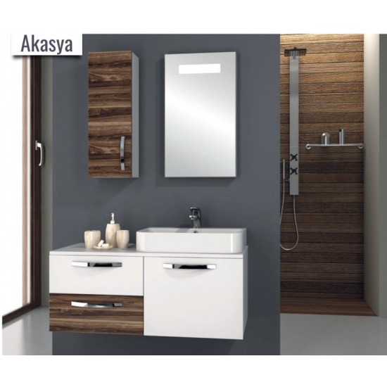AKASYA/  SAMİR BANYO DOLABI GOLD SERİSİ
